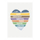 Heart affirmations poster decal - customisable - Wondermade