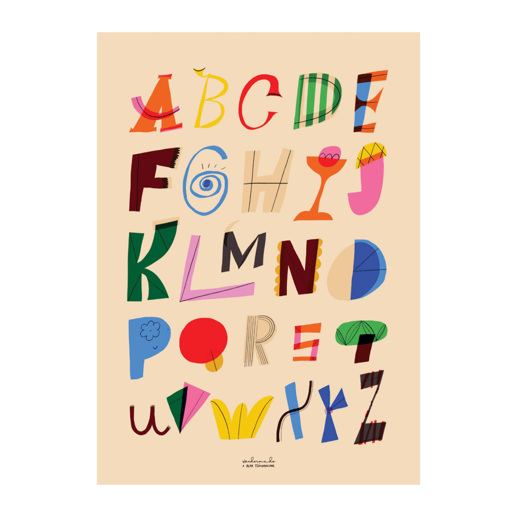 Alphabet Adventures - Poster decal - Wondermade