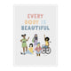 Every BODY is beautiful poster decal - Wondermade