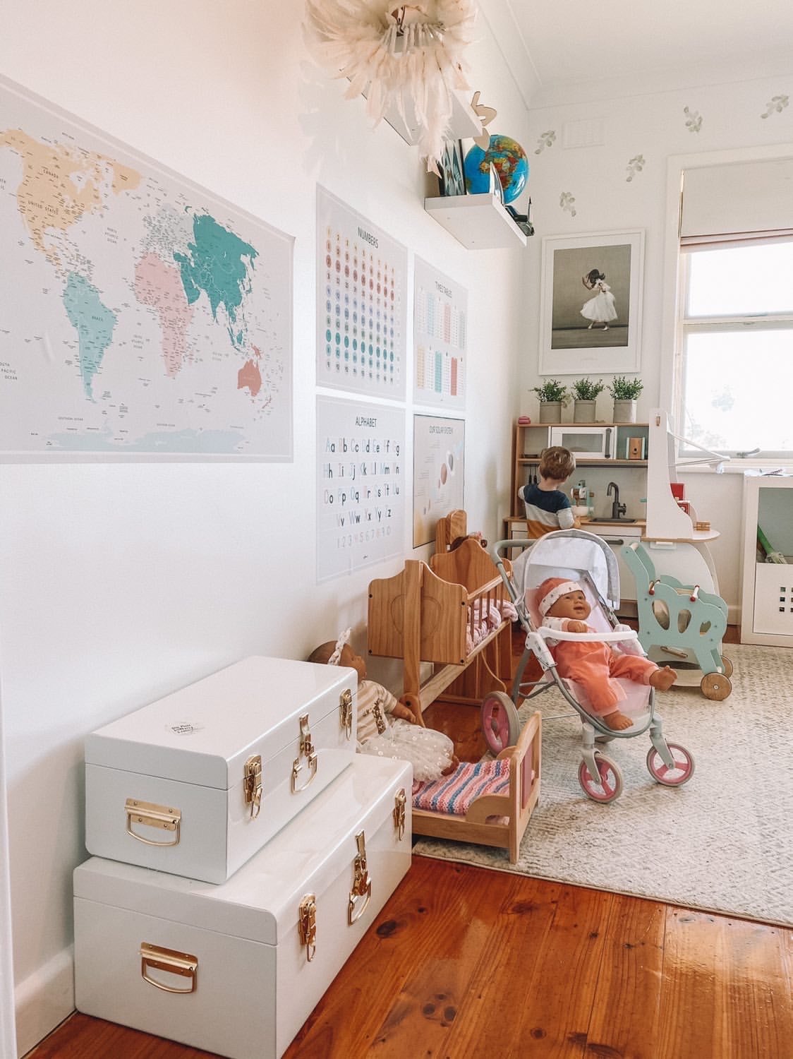 Large World Map wall decal
