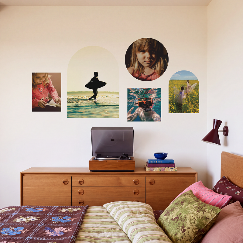 Individual photo decals
