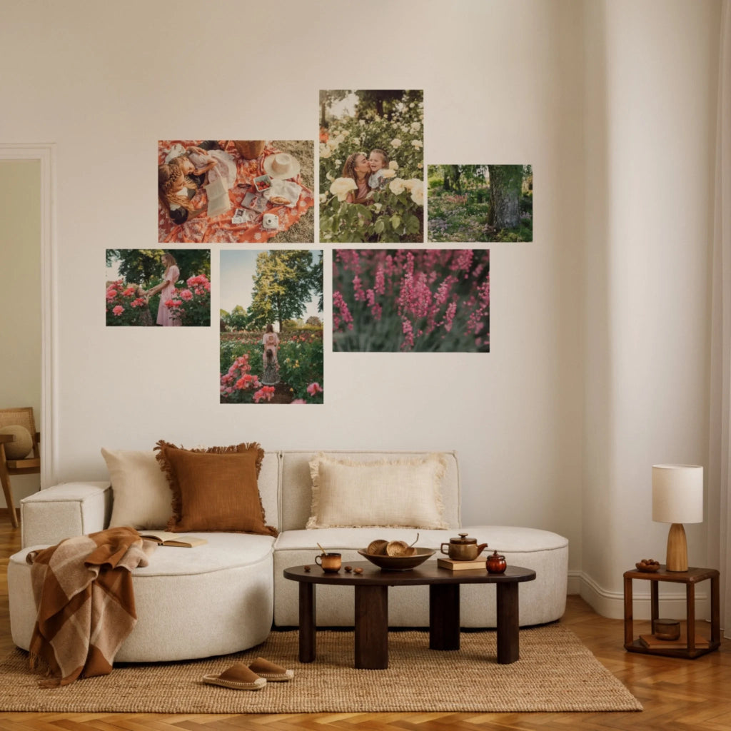Mock up Gallery wall set of 6 large static product photo (1)