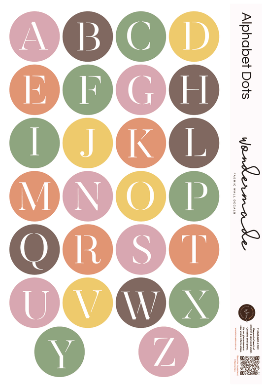 Alphabet dot set - Block colours