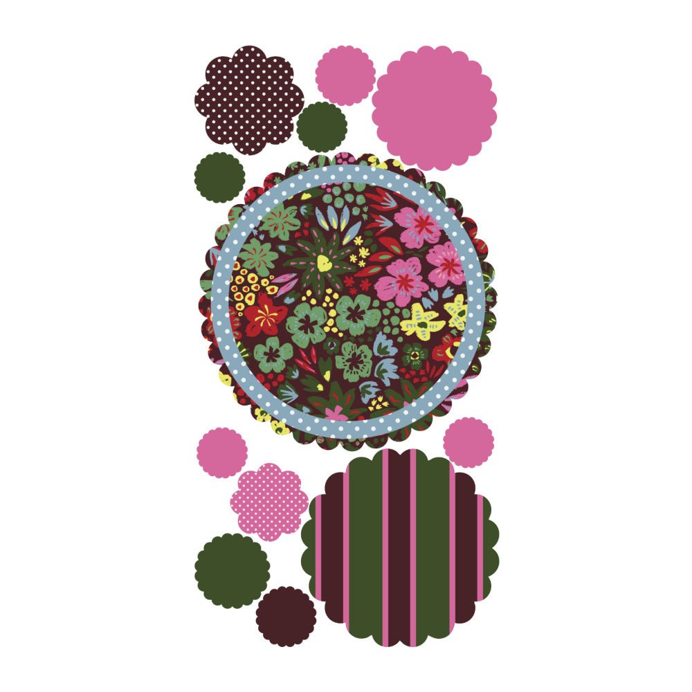 Autumn Bloom Super Scallop Decals - Wondermade