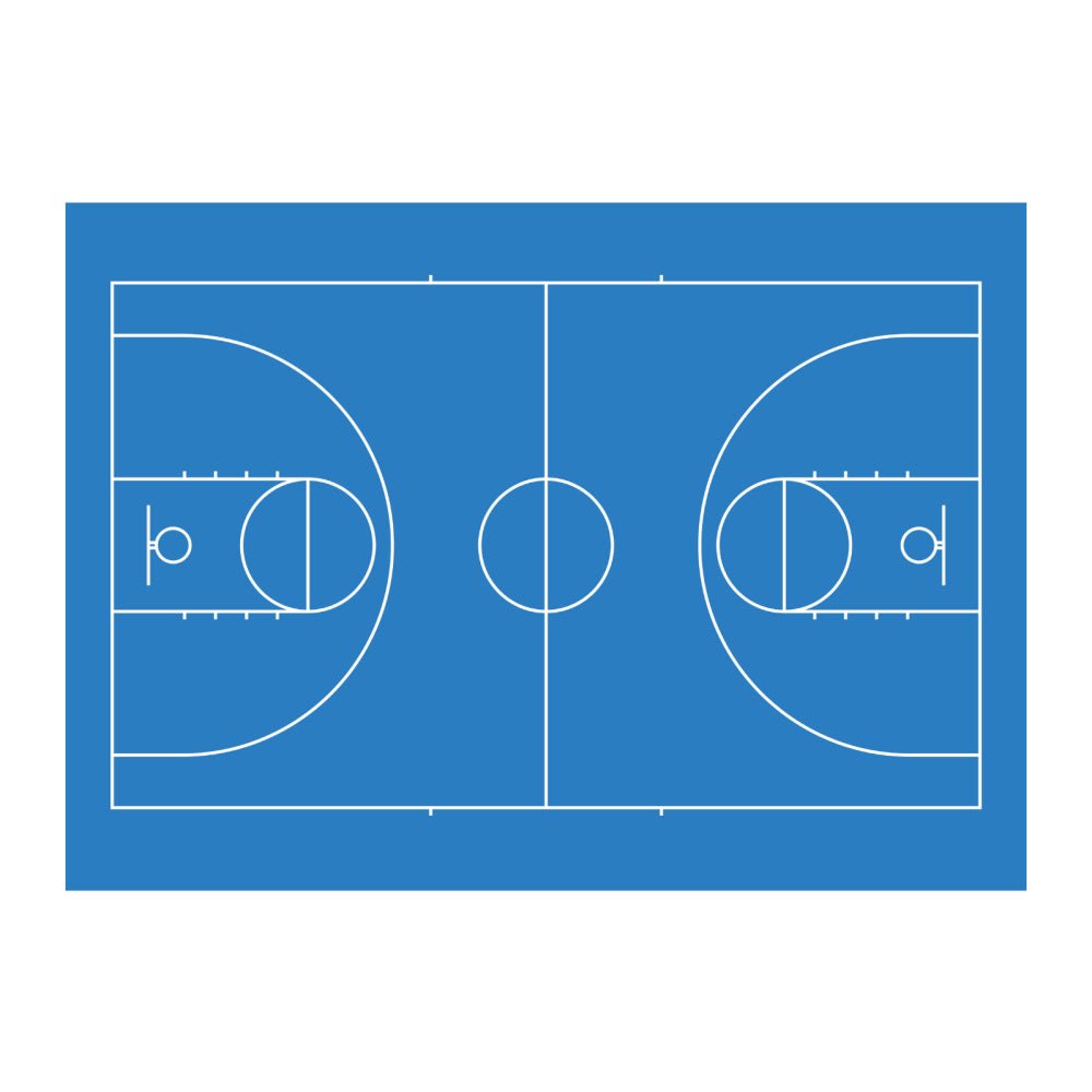 Basketball Court poster decal - Several colours - Wondermade