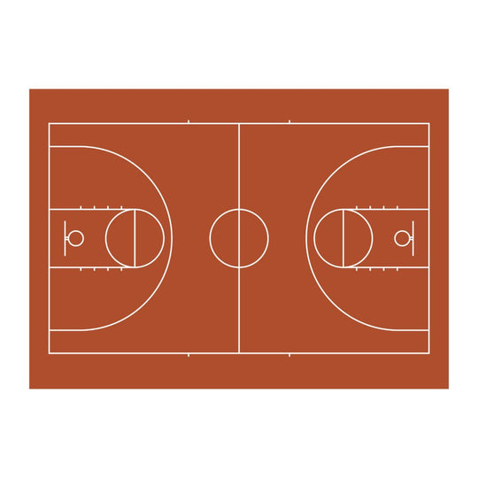 Basketball Court poster decal