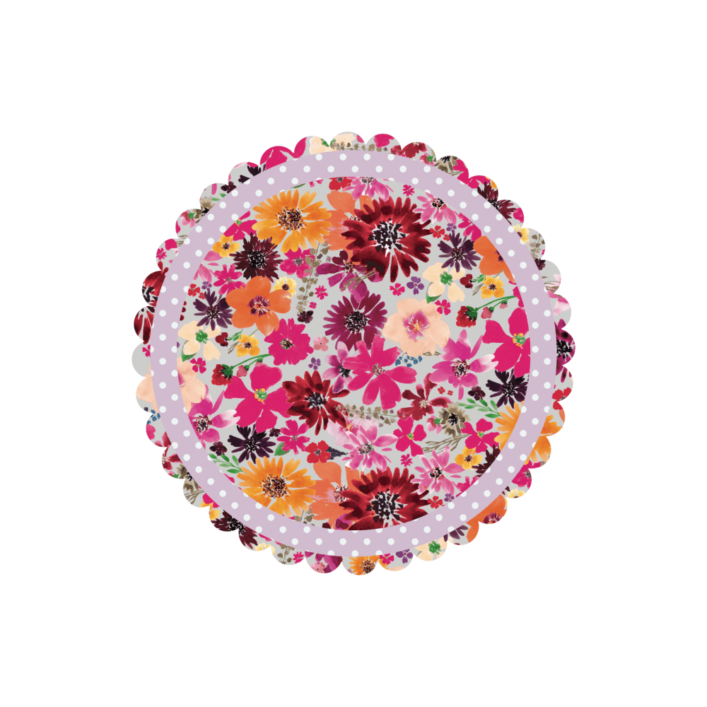 Blooming Fields Super Scallop Decals - Mix and Match option - Wondermade