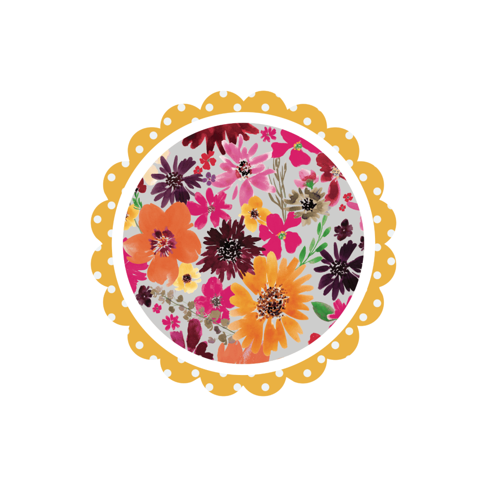 Blooming Fields Super Scallop Decals - Mix and Match option - Wondermade