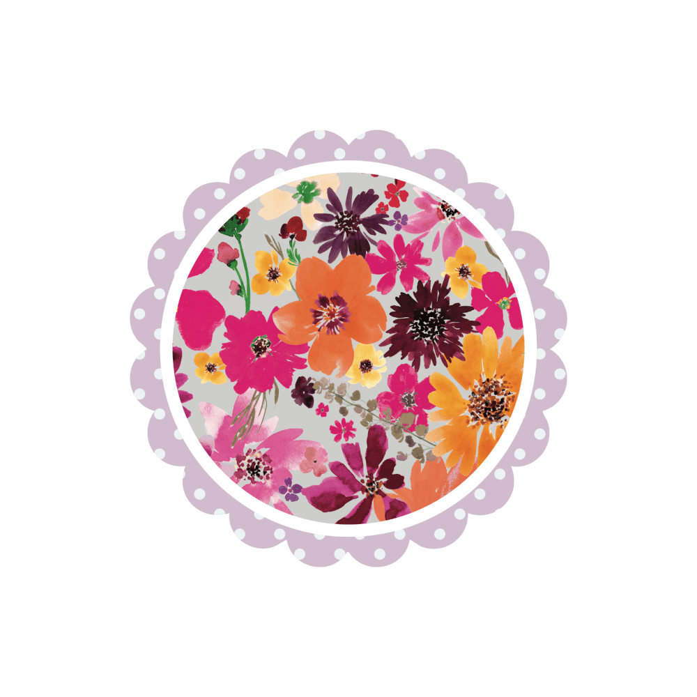 Blooming Fields Super Scallop Decals - Mix and Match option - Wondermade