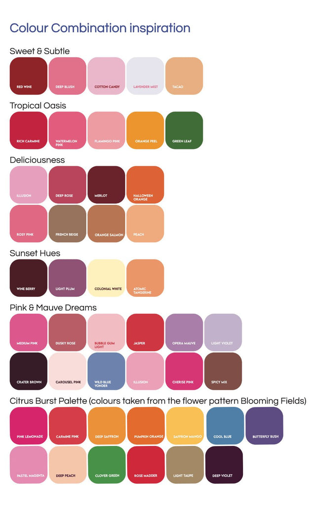 Blooming Fields Super Scallop Decals - Mix and Match option - Wondermade