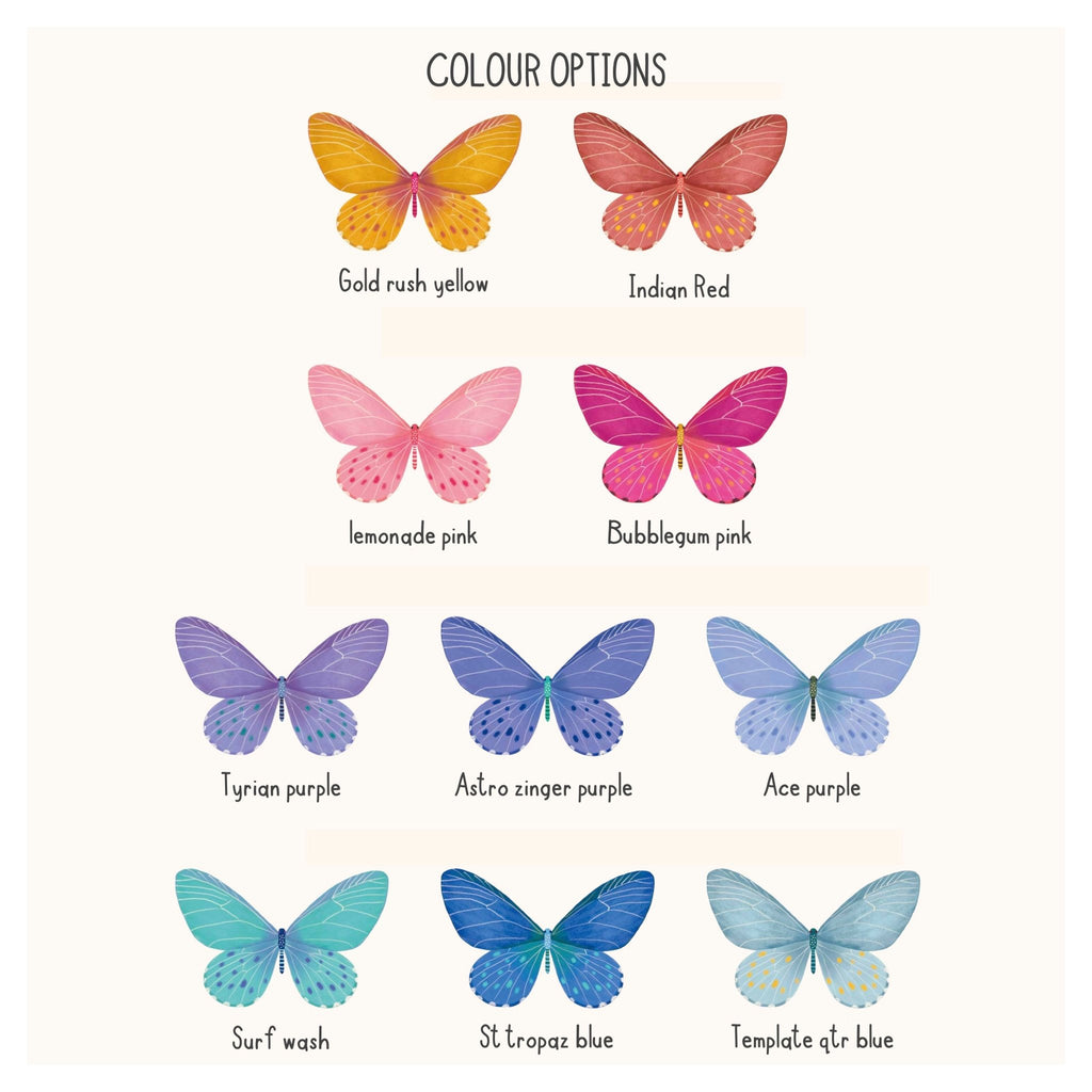 Butterfly Set hand drawn oil pastels - Coming soon - Wondermade