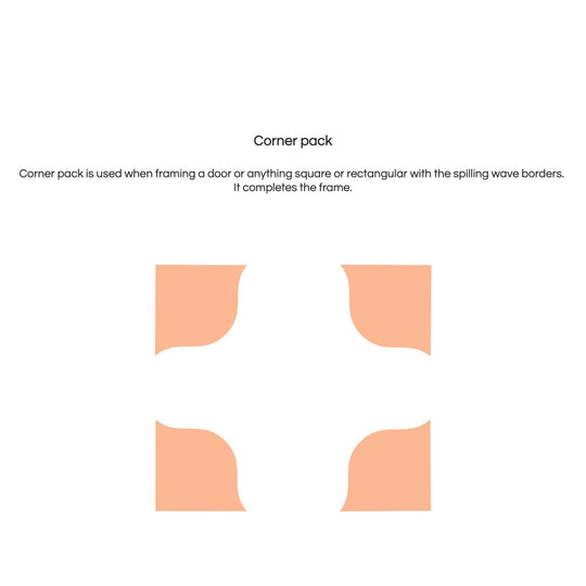 Corner pack add on for spilling wave borders