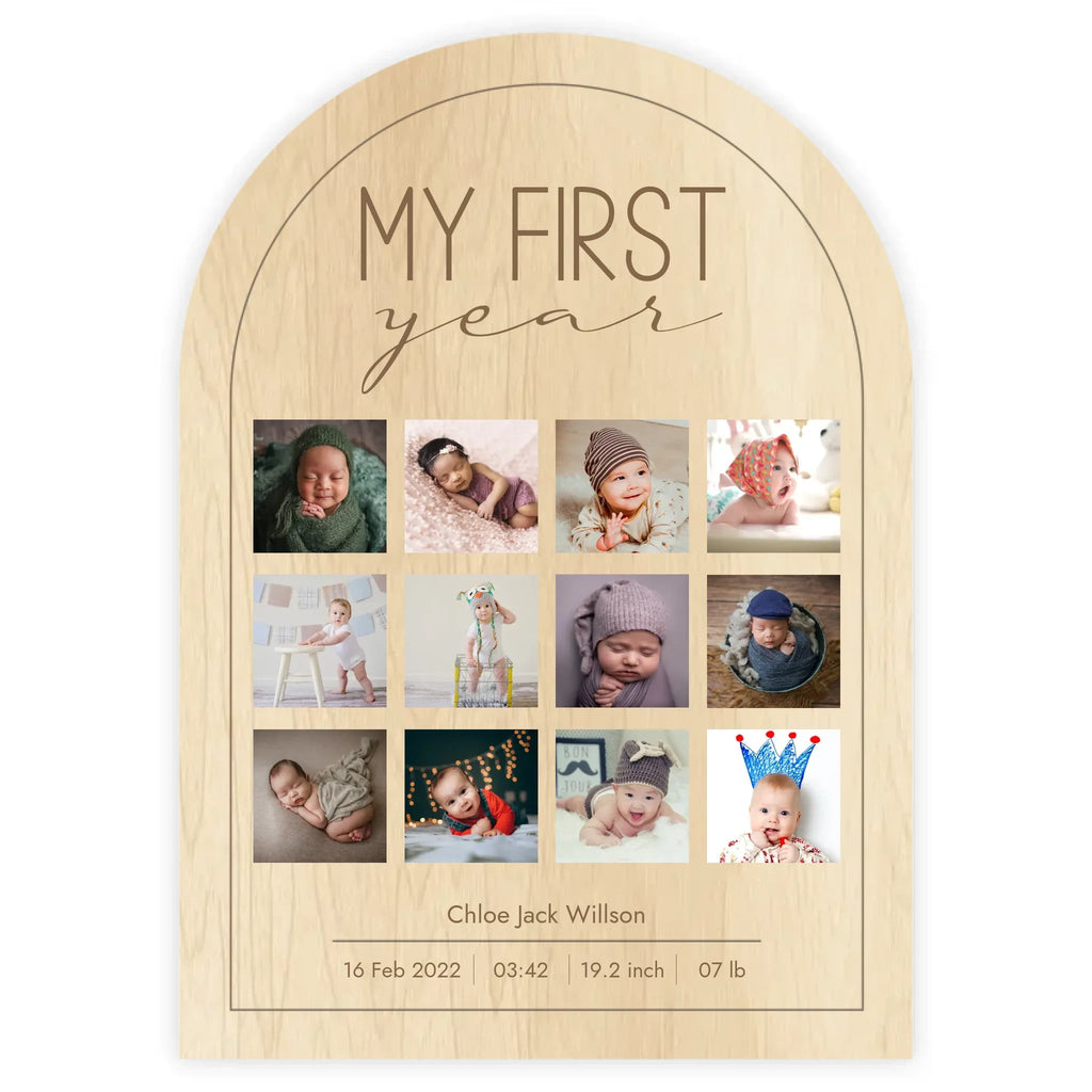 Custom Baby Photo Collage Arch - Wondermade