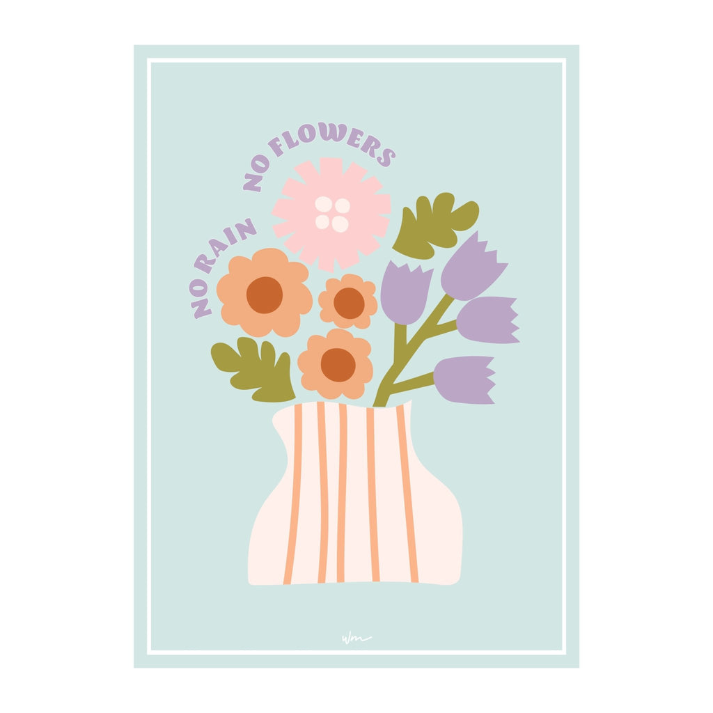 Flowers in a Vase paper art print - Wondermade