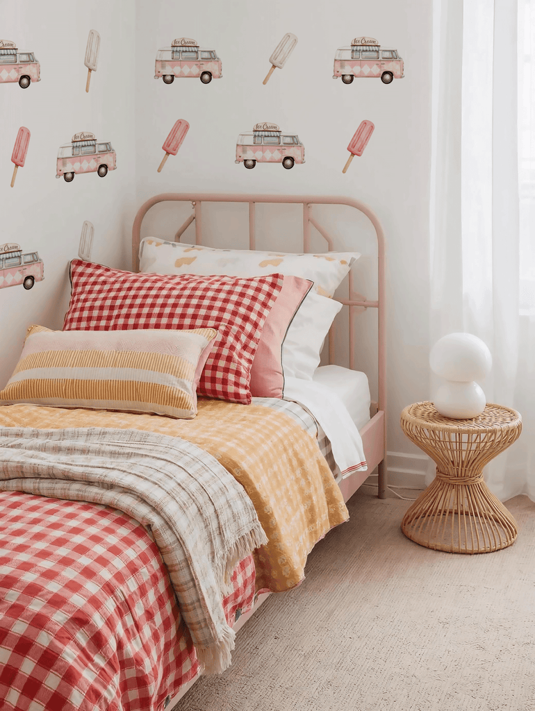Ice Cream Kombi Van & Paddle Pops Wall Decals - Wondermade