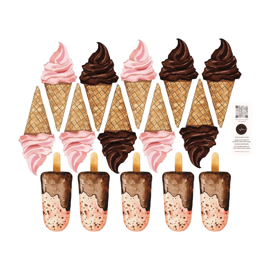 Ice Cream Waffle Cone decal pack - Wondermade