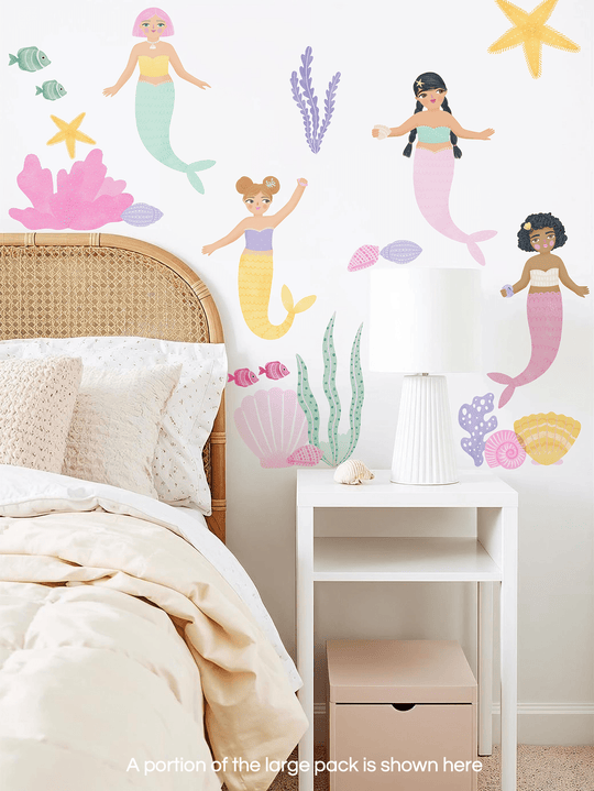 Mermaid & Sea Shells decal pack