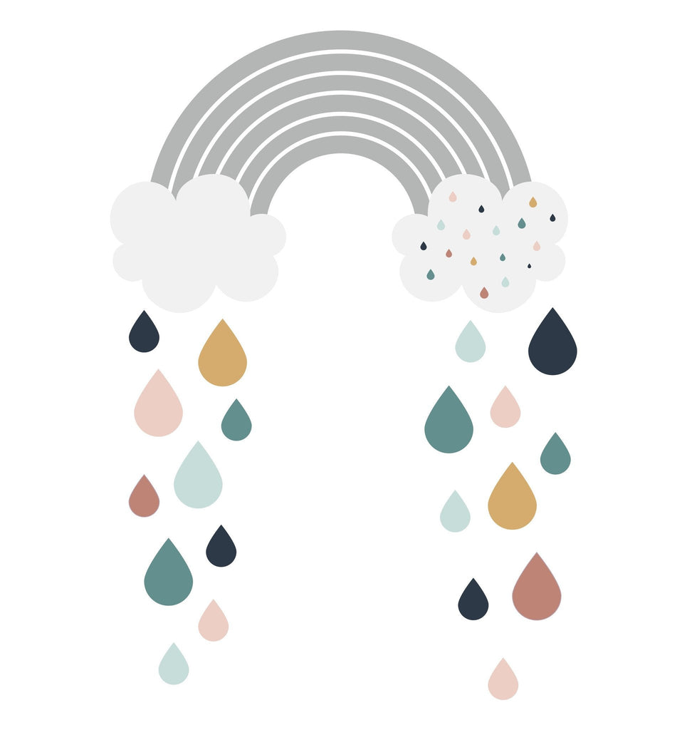 Rainbow and Raindrops - Pinks and copper - Wondermade