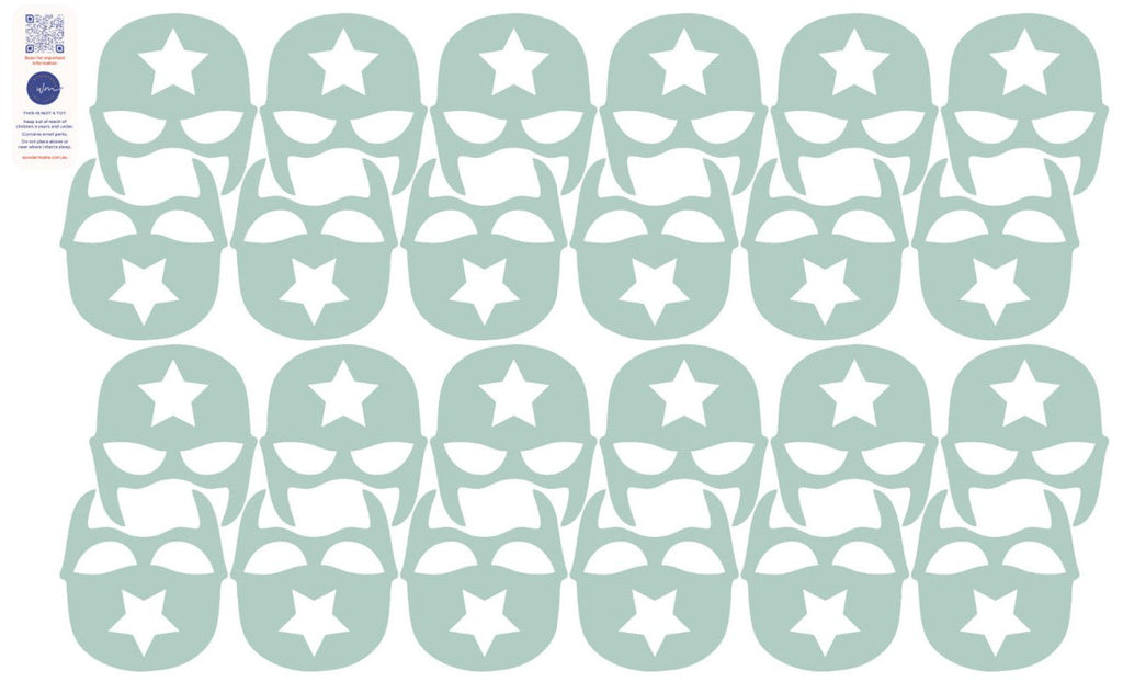 SuperHero Masks decal packs - Batman, Flash Robin etc. - Wondermade