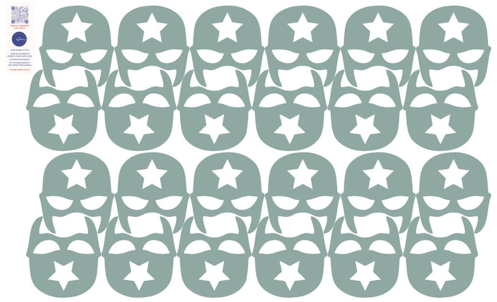 SuperHero Masks decal packs - Batman, Flash Robin etc. - Wondermade