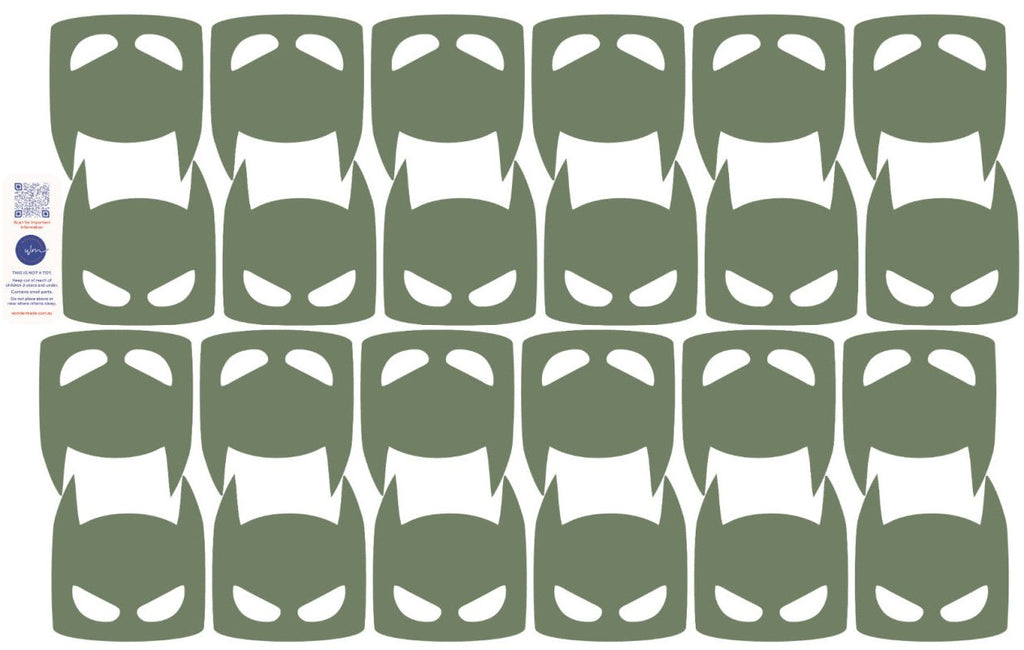 SuperHero Masks decal packs - Batman, Flash Robin etc. - Wondermade