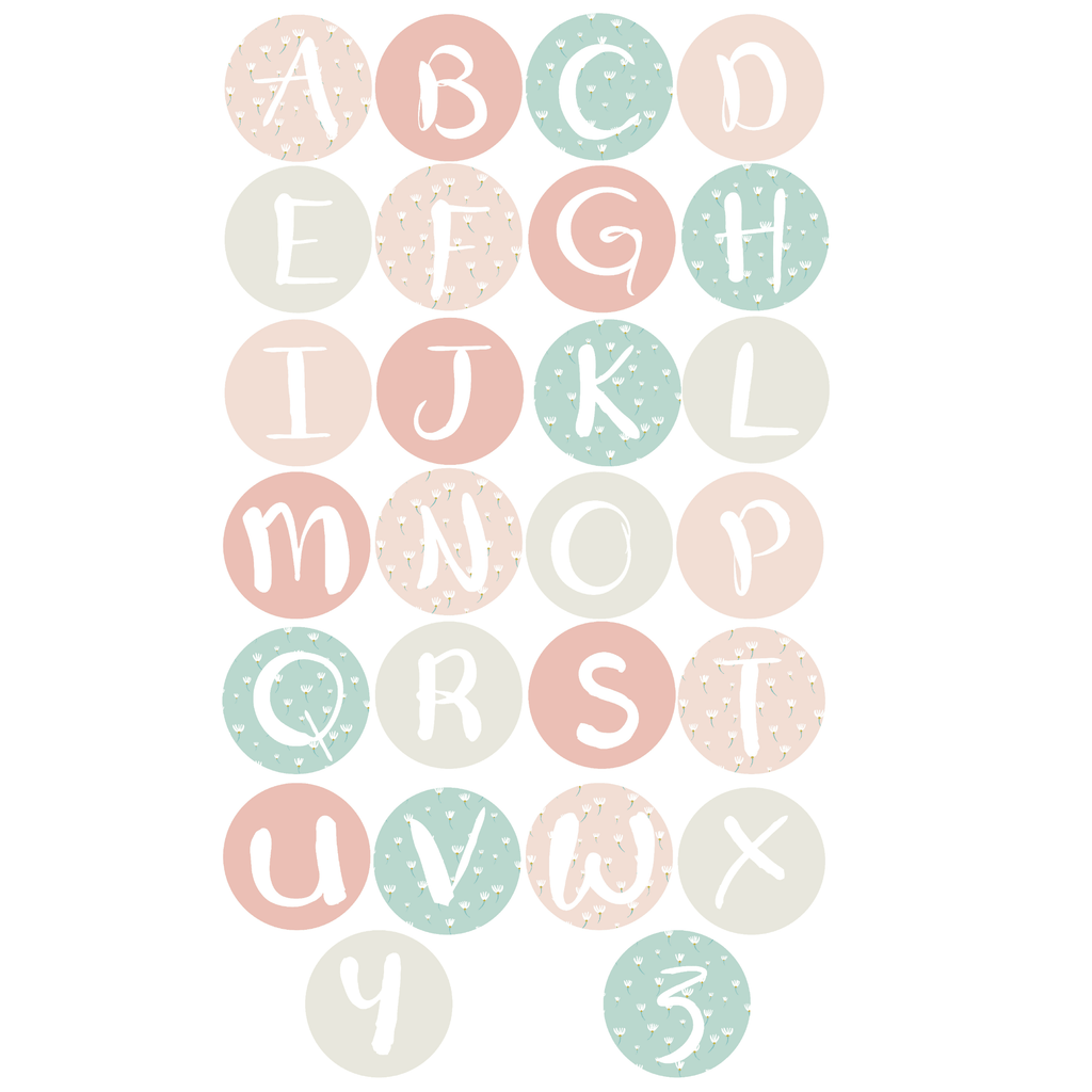 Alphabet dot set - Patterns - Wondermade