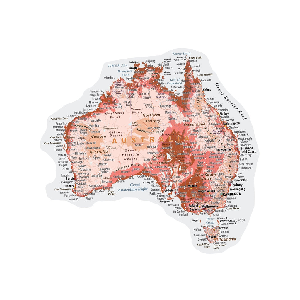Australia Road Trip cut out shape - Wondermade