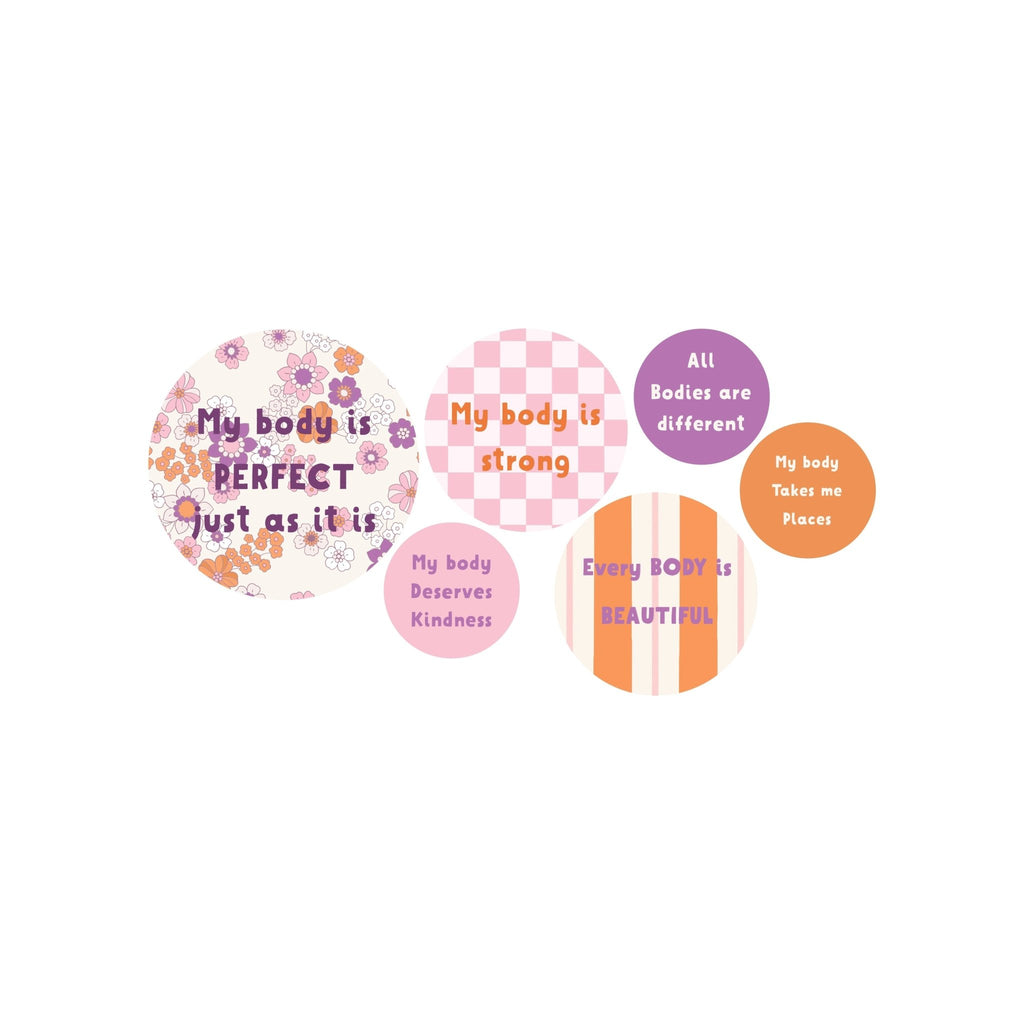 Body positive mantras mini decal pack - patterns - Wondermade