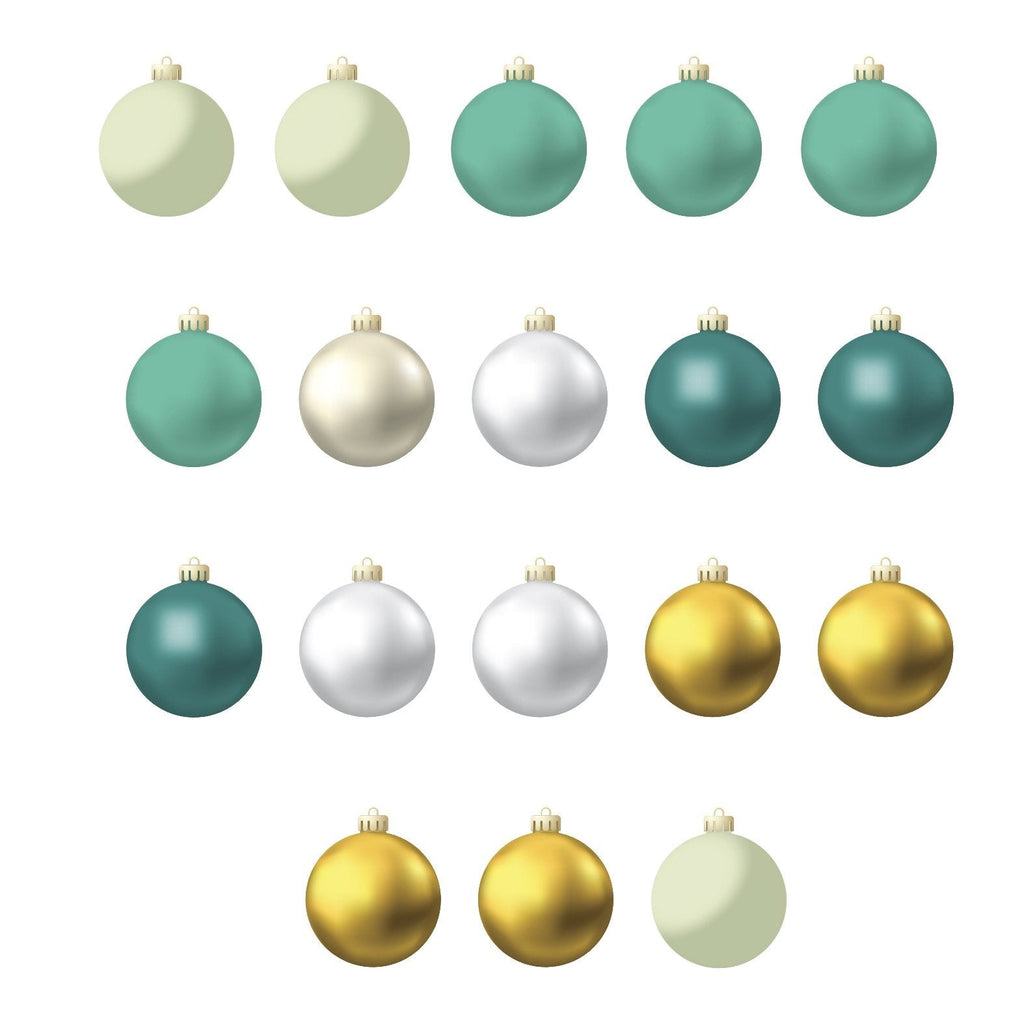 Christmas Tree Baubles - Several colour packs - Wondermade