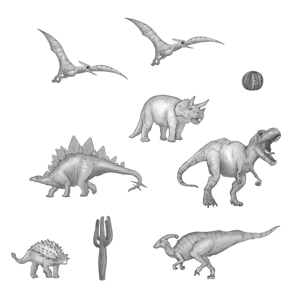 Dinosaur Minimalist - Individual cut out dinosaurs. - Wondermade