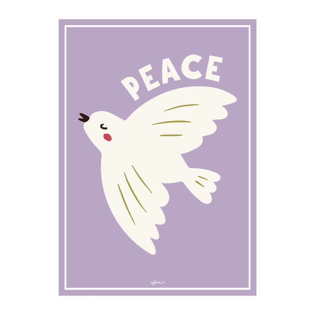 Dove Bird poster decal - Several colours - Wondermade