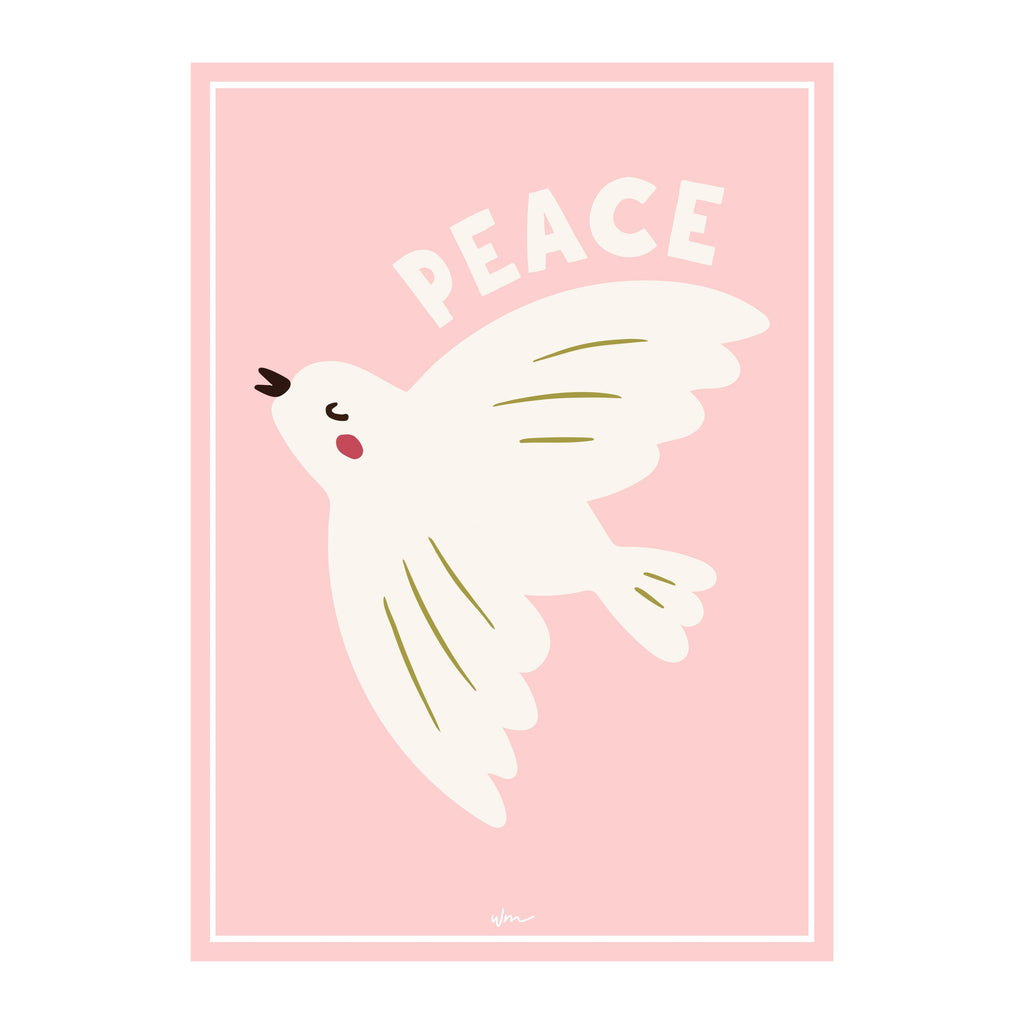 Dove Bird poster decal - Several colours - Wondermade