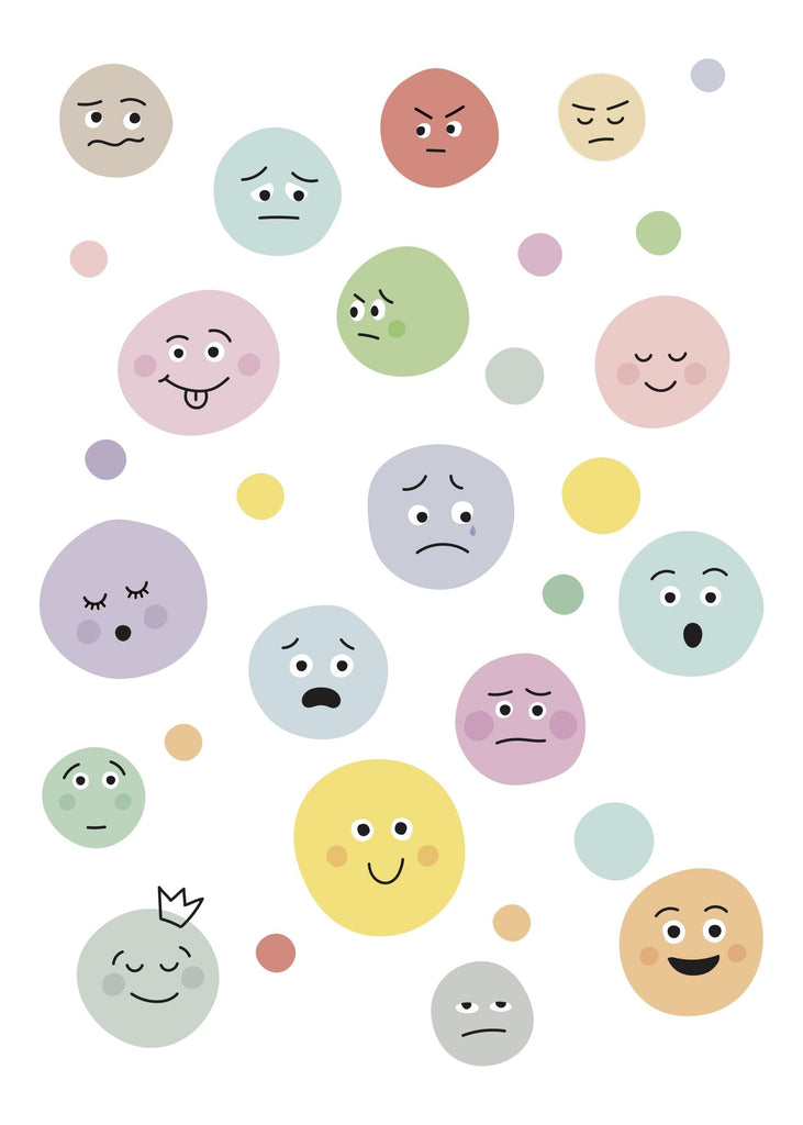 Emotions emoji dot pack - Customisable - Wondermade