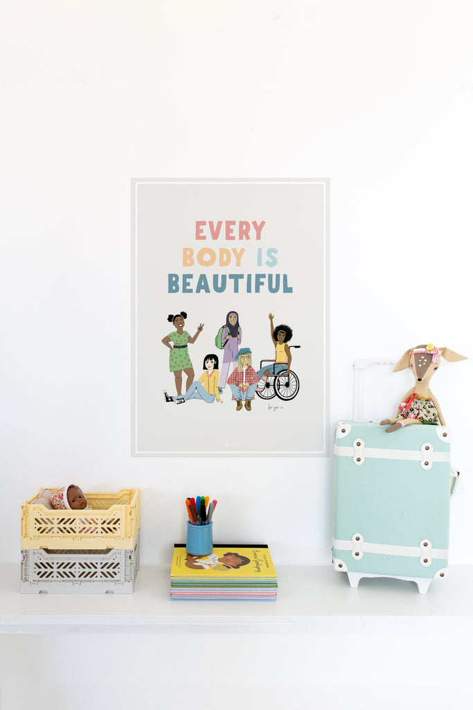 Every BODY is beautiful poster decal - Wondermade