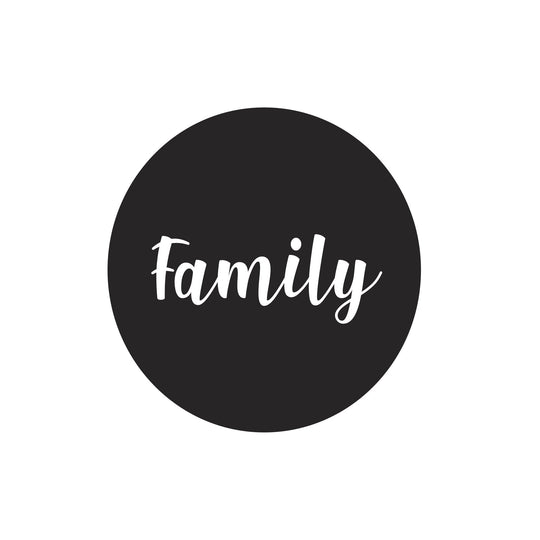"Family" quote decal