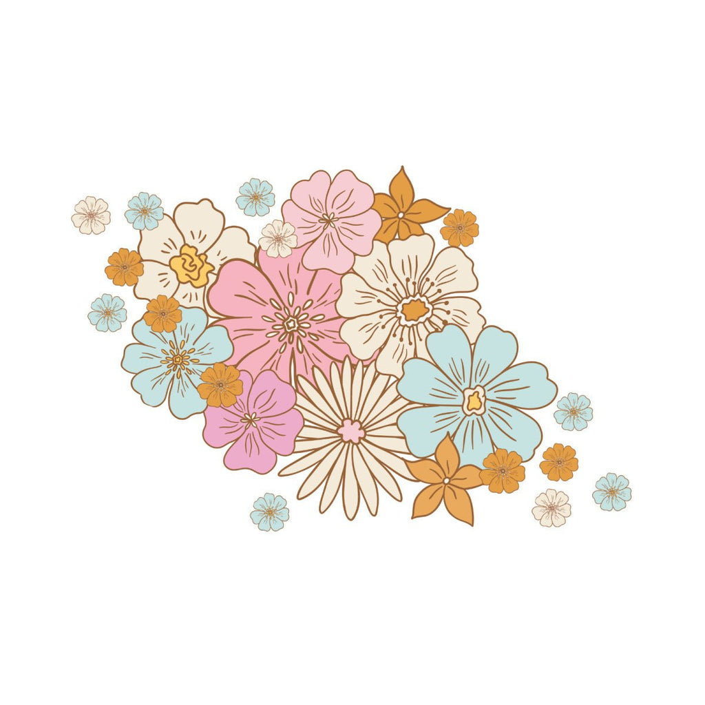 Flower bunch decal - Several colour options - Wondermade