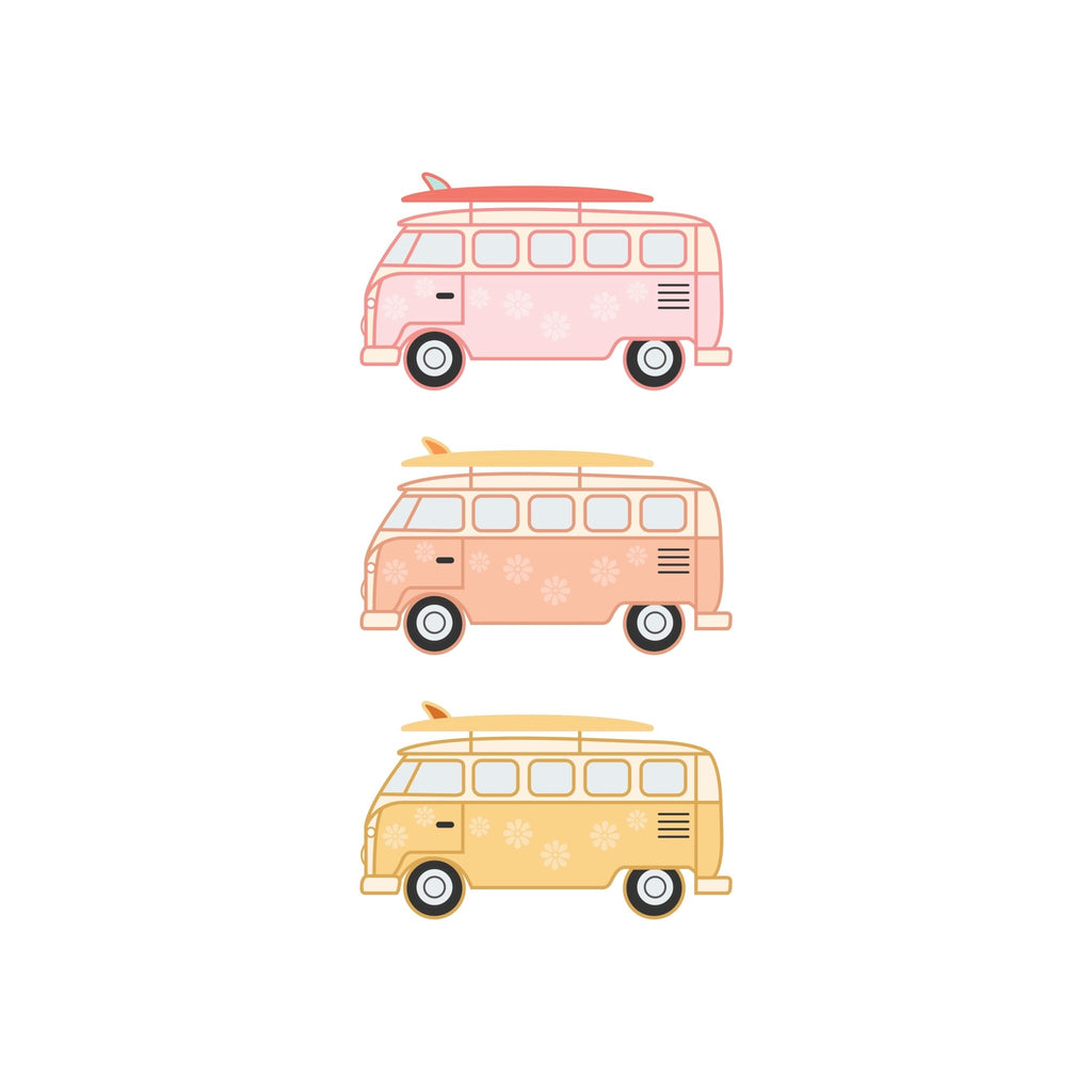 Flower Kombi Van decal pack - Several Colours - Wondermade