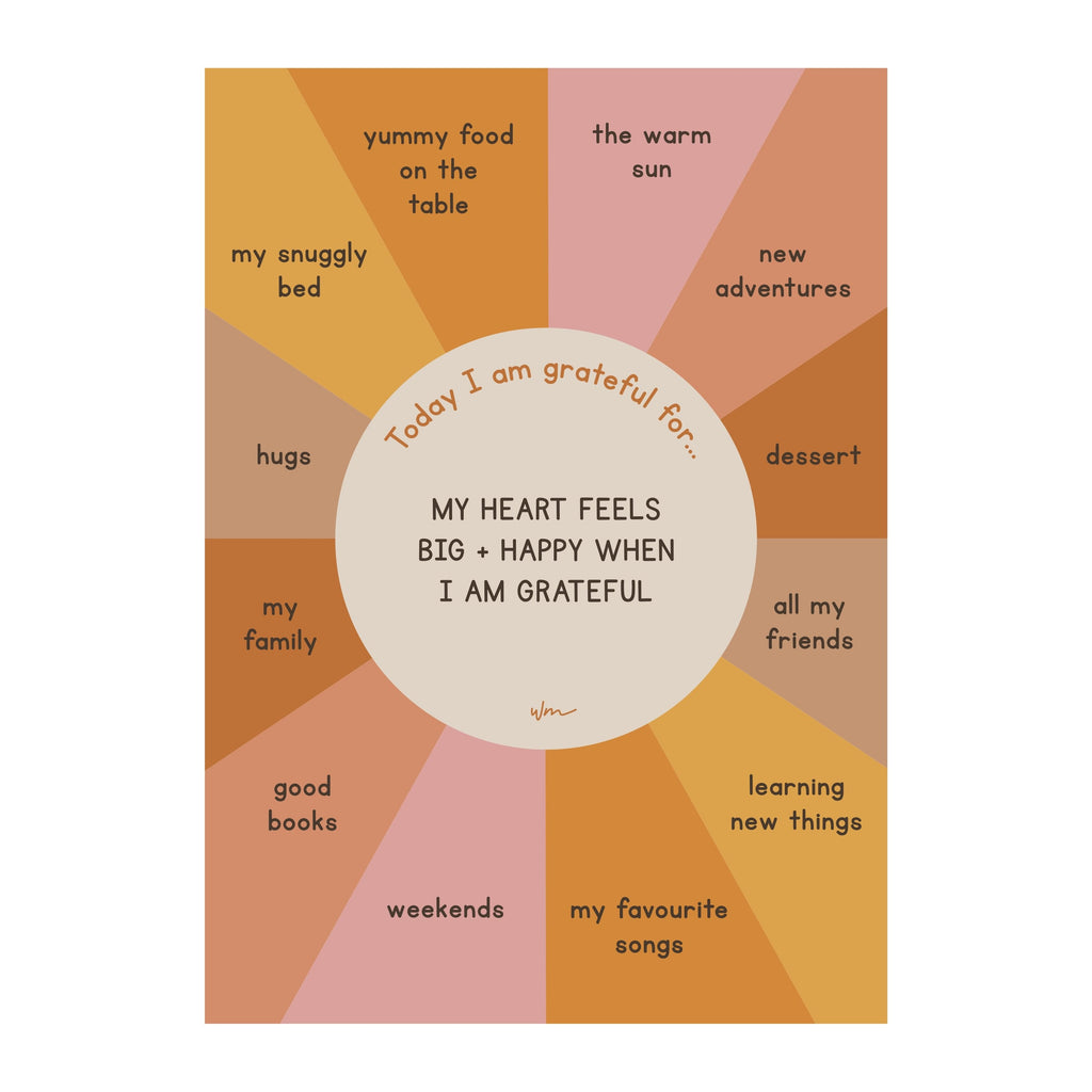 Grateful Heart poster decal - customisable - Wondermade