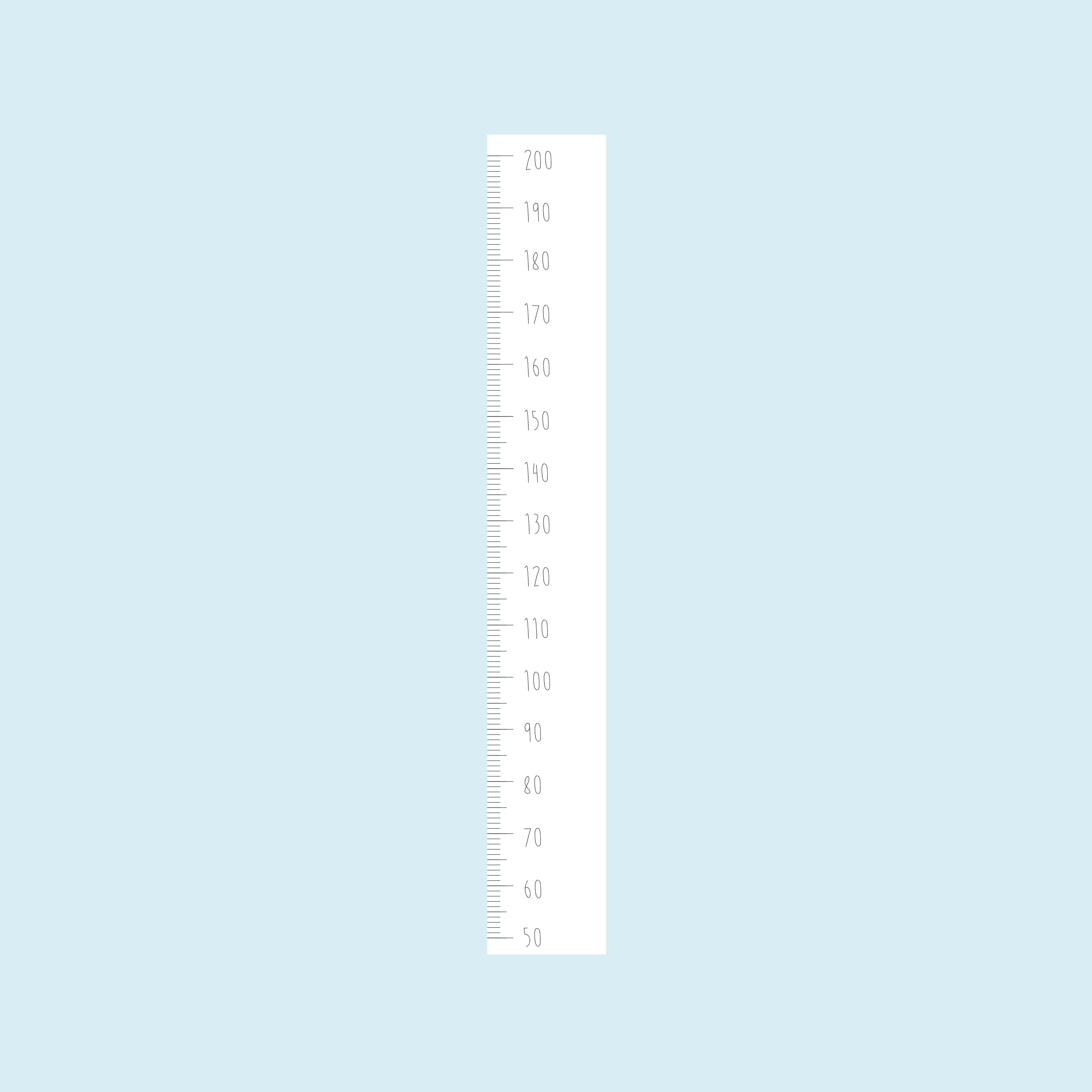 Heigjt Ruler Height chart ruler - customisable – Wondermade