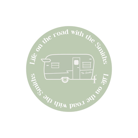 Life on the Road decal - Personalise with your name