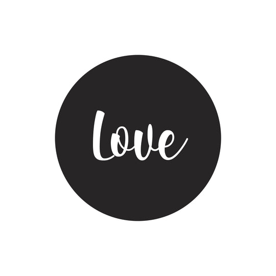"Love" quote decal