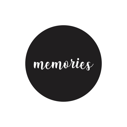 "Memories" quote decal