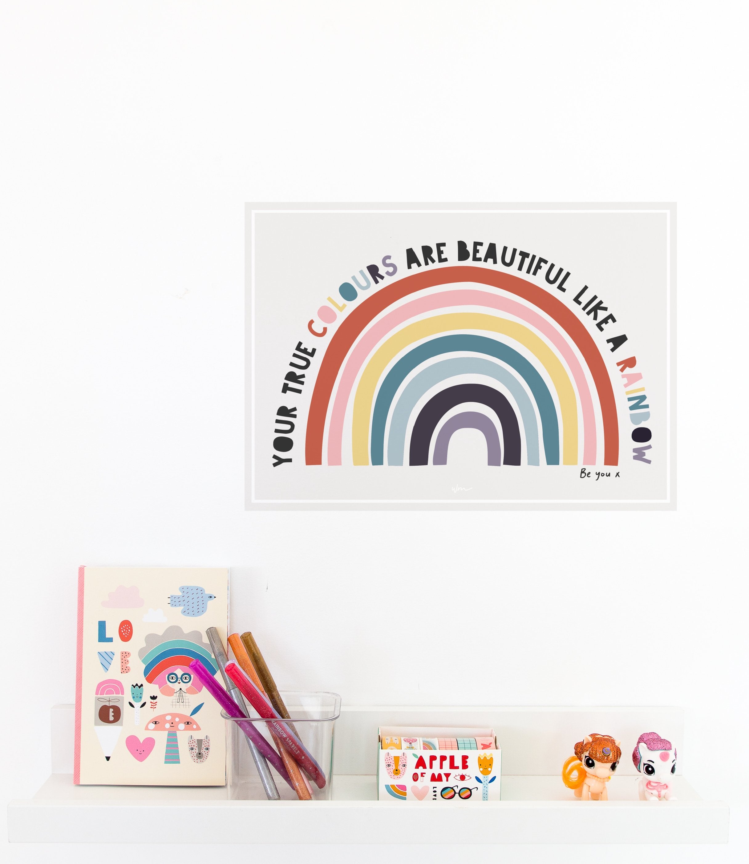 True Colours poster decal - several colours – Wondermade