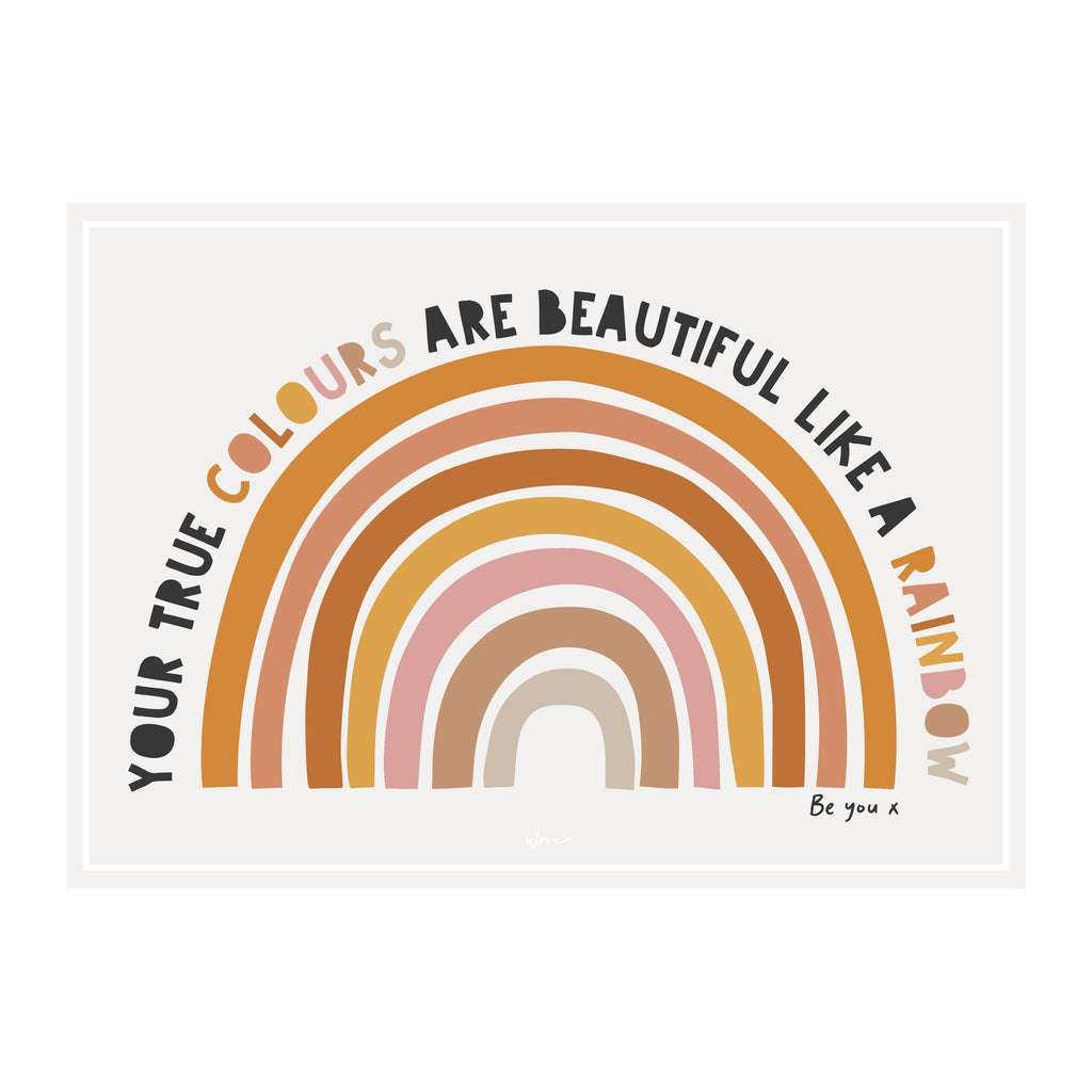 True Colours poster decal - several colours – Wondermade